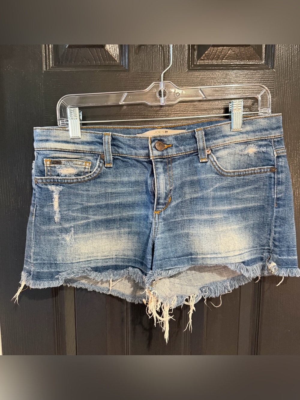 Craft Women's Light Blue Distressed Denim Cutoff Shorts
